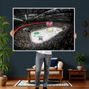 Vaudoise Lausanne Ice Hockey Arena Stadium Wall Art Canvas,