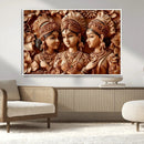 Indian Woman Statue Wall Art Canvas Print