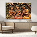 Indian Woman Statue Wall Art Canvas Print