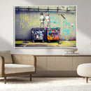 Banksy Life is Short Wall Art - Iconic Graffiti Art on by MyGreatCanvas | Canvas Wall Art Prints | Photo Prints & Wall Decor