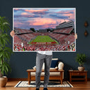 Carter-Finley Stadium Art Sunset Game Triple Canvas Wall Art