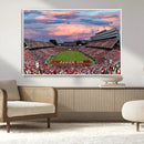 Carter-Finley Stadium Art Sunset Game Triple Canvas Wall Art by MyGreatCanvas | Canvas Wall Art Prints | Photo Prints & Wall Decor