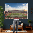 Framed Houston Cougars Football Team Print - Houston TDECU