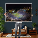 Duke University Blue Devils Football Print Canvas - Durham