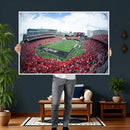 Cincinnati Bearcats Football Team Print - Nippert Stadium Wall Art Canvas Print