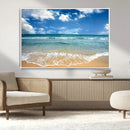 Sea View From the Beach Canvas Print