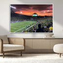 Eugene Autzen Stadium Canvas Wall Art Print – Sunset Over