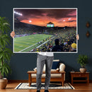 Eugene Autzen Stadium Canvas Wall Art Print – Sunset Over