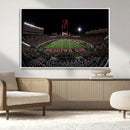 Framed Texas Tech Red Raiders Stadium Canvas, Texas Tech Red