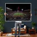 Framed Texas Tech Red Raiders Stadium Canvas, Texas Tech Red