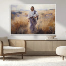 Jesus the Good Shepherd Wall Art Canvas Print - Lost Lamb