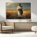 Jesus Shepherd Wall Art | Ready to Hang Triptych Canvas of