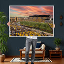 University of Wyoming Cowboys Football Team Print - Laramie