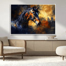 Abstract Horse Art Print - Abstract Canvas Wall Art |