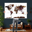 World Map Canvas Print – Detailed Map of the World Wall Art by MyGreatCanvas | Canvas Wall Art Prints | Photo Prints & Wall Decor