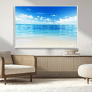 Beach Scene Canvas Wall Art Print – Tranquil Ocean Horizon by MyGreatCanvas | Canvas Wall Art Prints | Photo Prints & Wall Decor