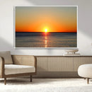 Golden Horizon Sunset Over Ocean Wall Art Canvas Print – by MyGreatCanvas | Canvas Wall Art Prints | Photo Prints & Wall Decor