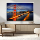 Large Wall Art San Francisco Canvas Print - Wonderful Golden