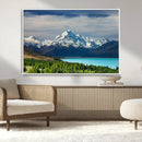 Mount Cook and Lake Pukaki Canvas Wall Art Print – Majestic by MyGreatCanvas | Canvas Wall Art Prints | Photo Prints & Wall Decor