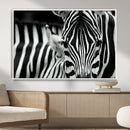 Zebra Wall Art – Zebra Close Up Wall Art – Framed Black by MyGreatCanvas | Canvas Wall Art Prints | Photo Prints & Wall Decor