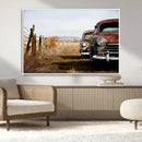 Old Rustic Classic Car Wall Art Canvas Print