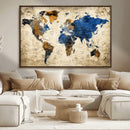 World Map Canvas Print – Detailed Map of the World Wall Art by MyGreatCanvas | Canvas Wall Art Prints | Photo Prints & Wall Decor