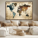 World Map Canvas Print – Detailed Map of the World Wall Art by MyGreatCanvas | Canvas Wall Art Prints | Photo Prints & Wall Decor