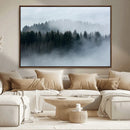 Autumn and Misty Trees in the Forest Wall Art Canvas Print, by MyGreatCanvas | Canvas Wall Art Prints | Photo Prints & Wall Decor
