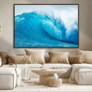 Big Ocean Surfing Wave Wall Art Canvas Print by MyGreatCanvas | Canvas Wall Art Prints | Photo Prints & Wall Decor