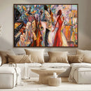 Abstract Afro American Jazz Canvas Wall Art | Music-Inspired by MyGreatCanvas | Canvas Wall Art Prints | Photo Prints & Wall Decor