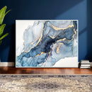 Abstract Art Print - Blue Abstract Canvas Wall Art Print