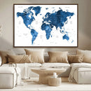 World Map Canvas Print – Framed Detailed Map of the World by MyGreatCanvas | Canvas Wall Art Prints | Photo Prints & Wall Decor