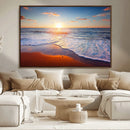 Tropical Ocean Sunset Wall Art Canvas Print, Golden Beach by MyGreatCanvas | Canvas Wall Art Prints | Photo Prints & Wall Decor