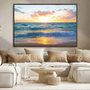 Coastal Wall Art - Vintage World Map Canvas Print with