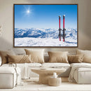 Ski Season Snow Wall Art Canvas Print