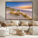 Sunrise On The Beach Wall Art Canvas Print
