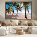 Palm Beach Tropical Island Wall Art Canvas Print by MyGreatCanvas | Canvas Wall Art Prints | Photo Prints & Wall Decor