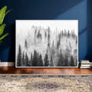 Forest Wall Art Print | Foggy Pine Forest Canvas Wall Art -