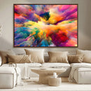 Blazing Vibrant Colors Cloud Wall Art Canvas Print