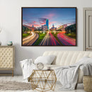 Dallas City Lights Large Wall Art Dallas Cityscape Canvas