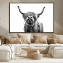Fanny Scottish Highland Cow Cattle Art Print Farmhouse Wall by MyGreatCanvas | Canvas Wall Art Prints | Photo Prints & Wall Decor