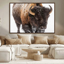 Bison Wall Art Canvas Print For Farmhouse, Wild Animal Wall by MyGreatCanvas | Canvas Wall Art Prints | Photo Prints & Wall Decor