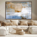 Blue Multi Panel Abstract Wall Art Canvas, Abstract Blue and