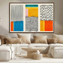 Canvas Print Wall Art Abstract Illustrs Art Boho, Framed