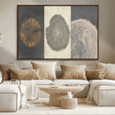 Boho Tree Ring Wall Art, Modern Minimalist Wood Grain by MyGreatCanvas | Canvas Wall Art Prints | Photo Prints & Wall Decor