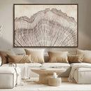 Tree Ring Wall Art Triptych, Rustic Wood Ring Canvas Print,