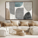 Canvas Print Wall Art Abstract Art Boho, Framed Boho Decor