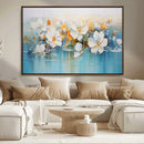 Abstract Flower Wall Art Canvas Print