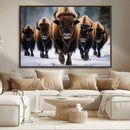 Buffalo Wall Art Canvas Print, American Bison Herd Wall Art by MyGreatCanvas | Canvas Wall Art Prints | Photo Prints & Wall Decor