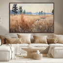 Golden Fields Canvas Wall Art Print – Serene Landscape of